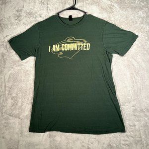 Minnesota Wild T-Shirt Men's Large Green Short Sleeve Shirt